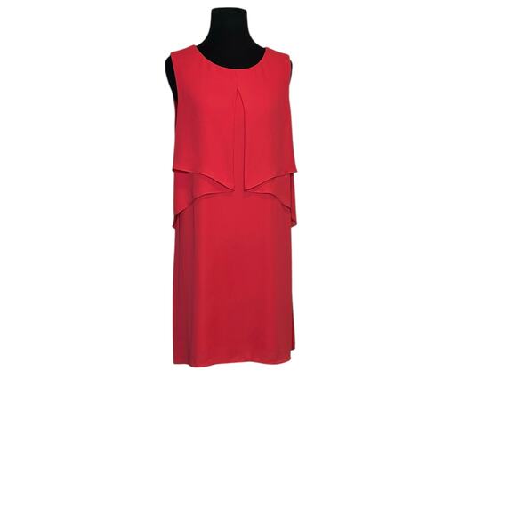 BCBGMAXAZRIA Red Drape Mini Dress size M - Picture 9 of 16